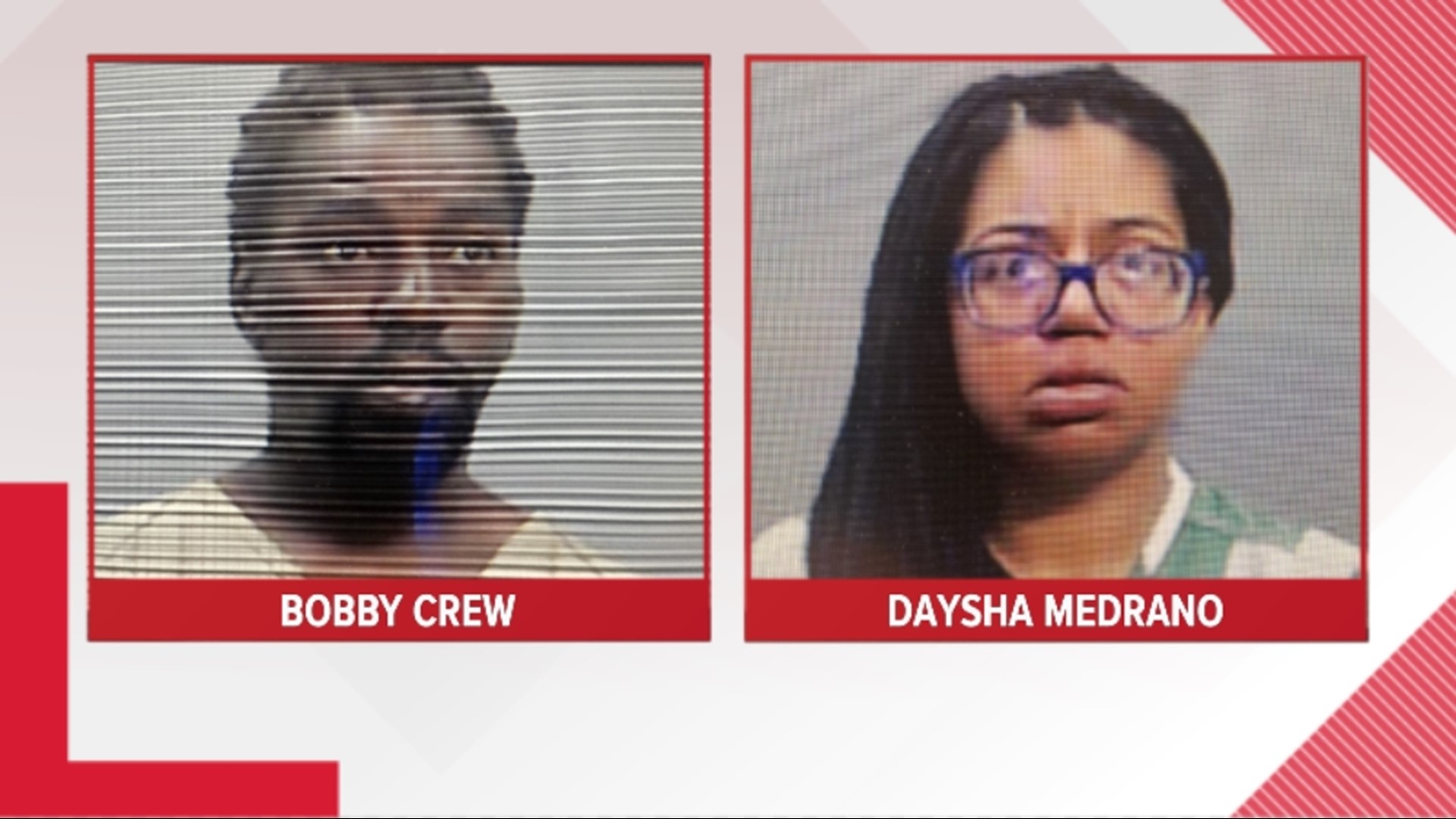 36-year-old Bobby Crew and 26-year-old Daysha Medrano left all three children unsupervised in extremely hot conditions.