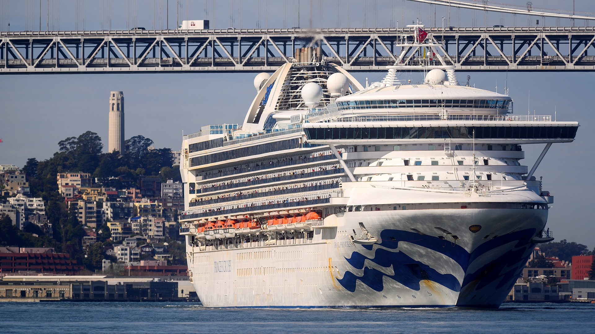 Of the more than 3,000 passengers aboard, 938 are from California. Those passengers will be taken to health care or quarantine facilities in the state.