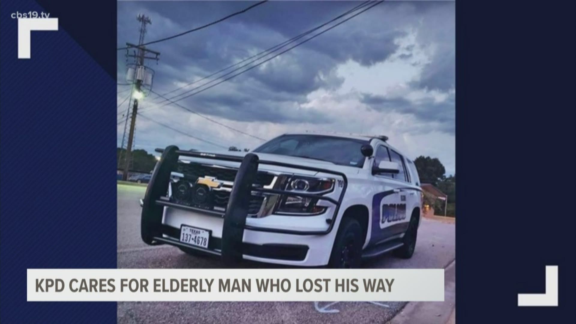 Police said the driver's diabetes caused him to become confused. He eventually drove his way to Kilgore, where officers went above and beyond to care for him.