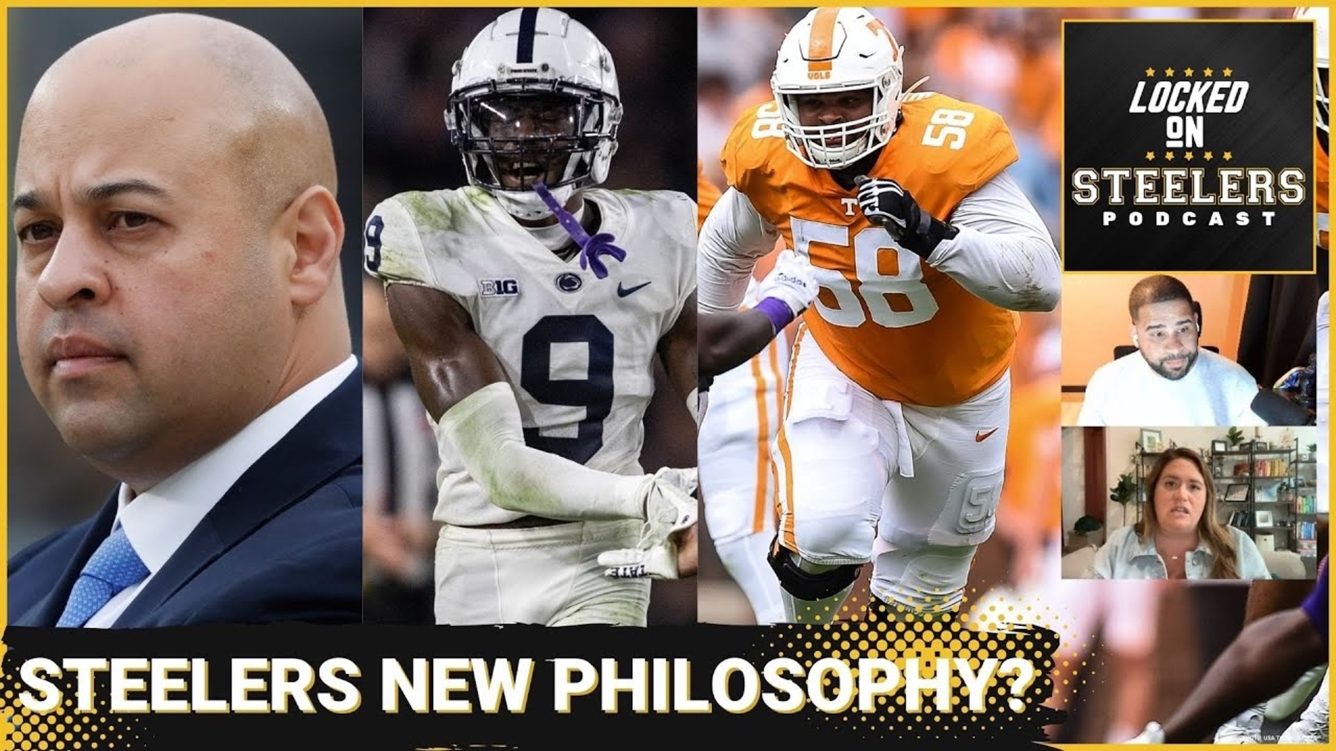 Steelers GM Omar Khan Changed Team's Philosophy?, Round 1 Mock: Darnell  Wright vs Joey Porter Jr.