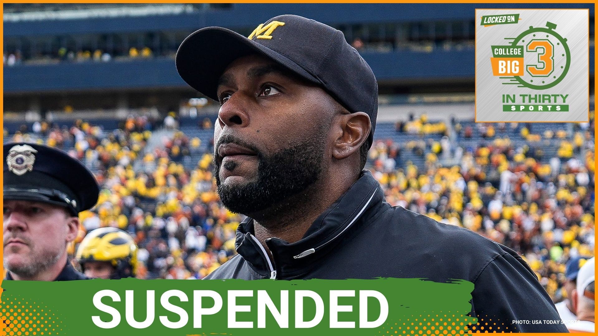 Michigan suspends Sherrone Moore for two gams and Georgia lands the top quarterback in the 2026 class. Gonzaga lands an Arizona State transfer.