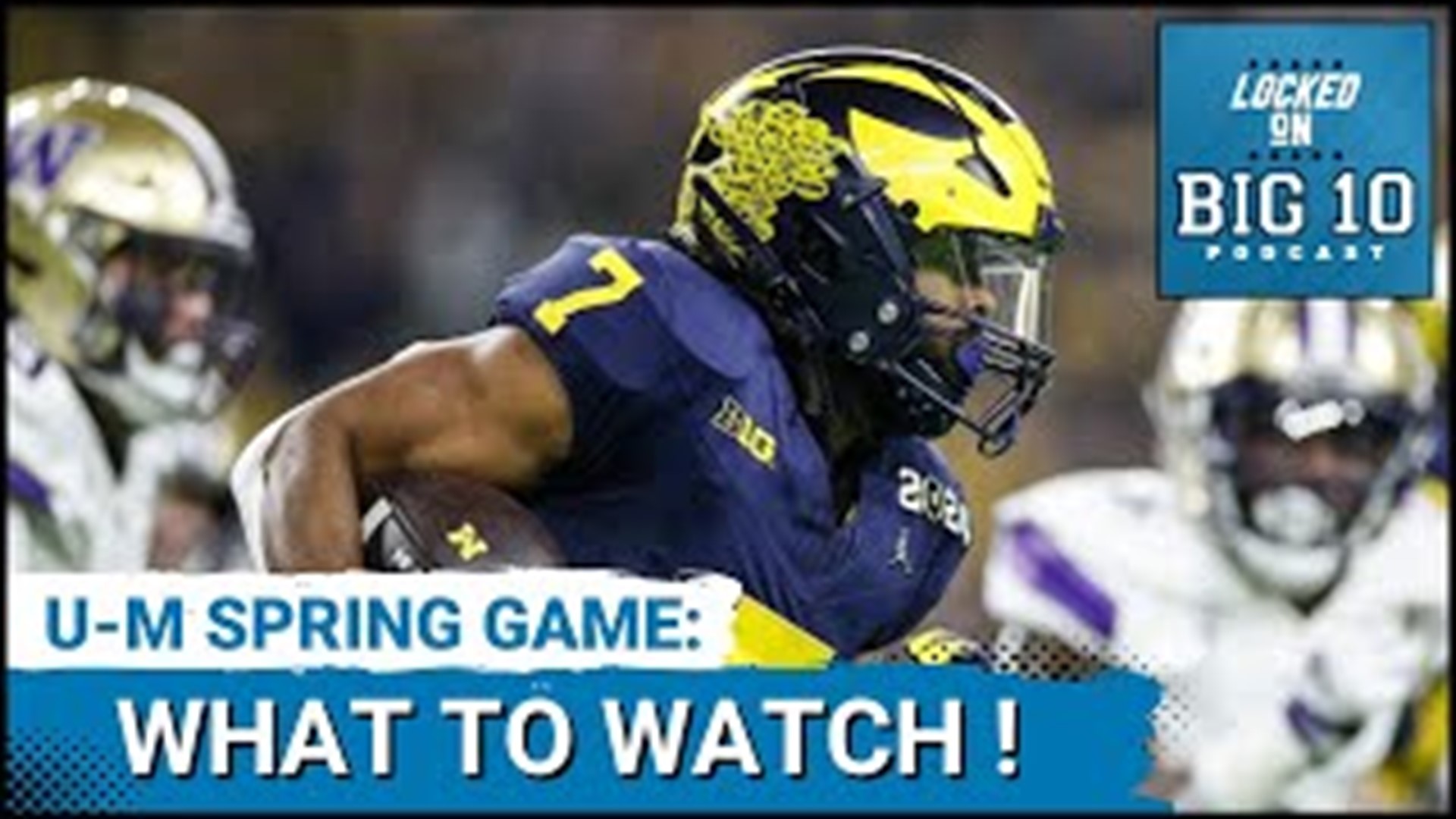 The Michigan football team holds its annual Maize and Blue Spring Game to kick off the 2024 college football season and begin to defend its National and Big 10 title