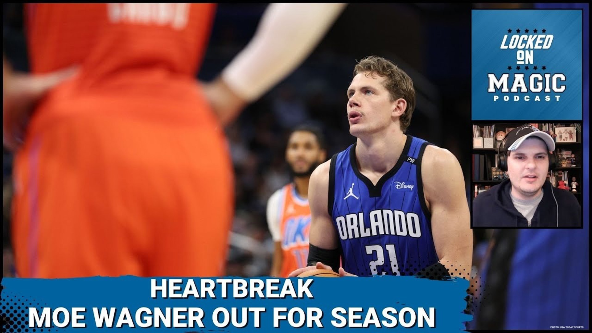 Moe Wagner is out for the season after tearing his ACL in Saturday's win.