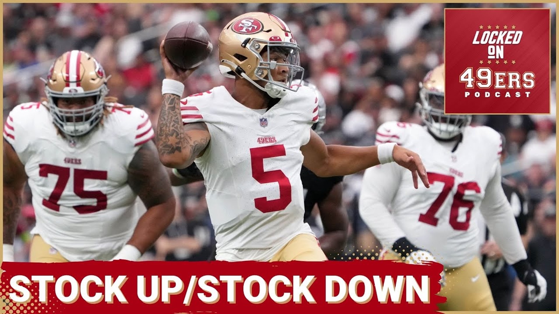 Trey Lance and the San Francisco 49ers "starting" was out of sync against the Raiders in Las Vegas.  There were a few standouts from the preseason opener, though