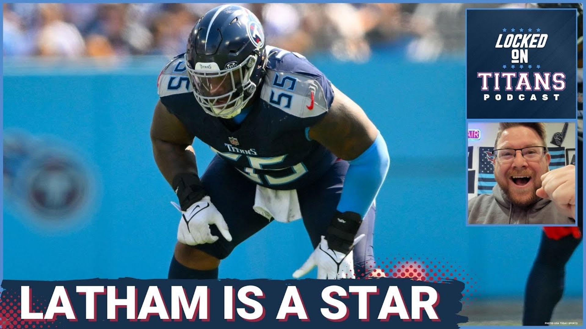 The Tennessee Titans have not had a great season, but the play of JC Latham at left tackle should make everyone Titans fan excited