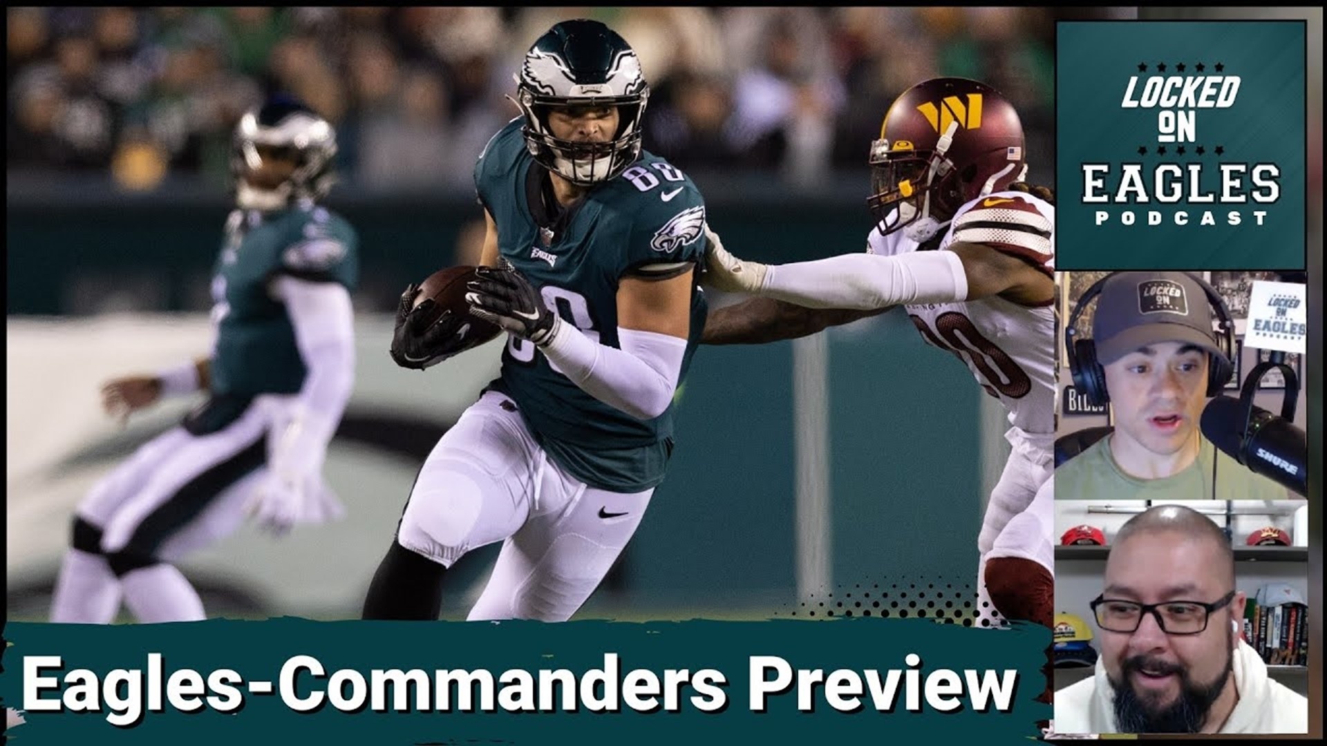 For the first time all year, the Philadelphia Eagles open up NFC East play against the Washington Commanders in Lincoln Financial Field on Sunday!