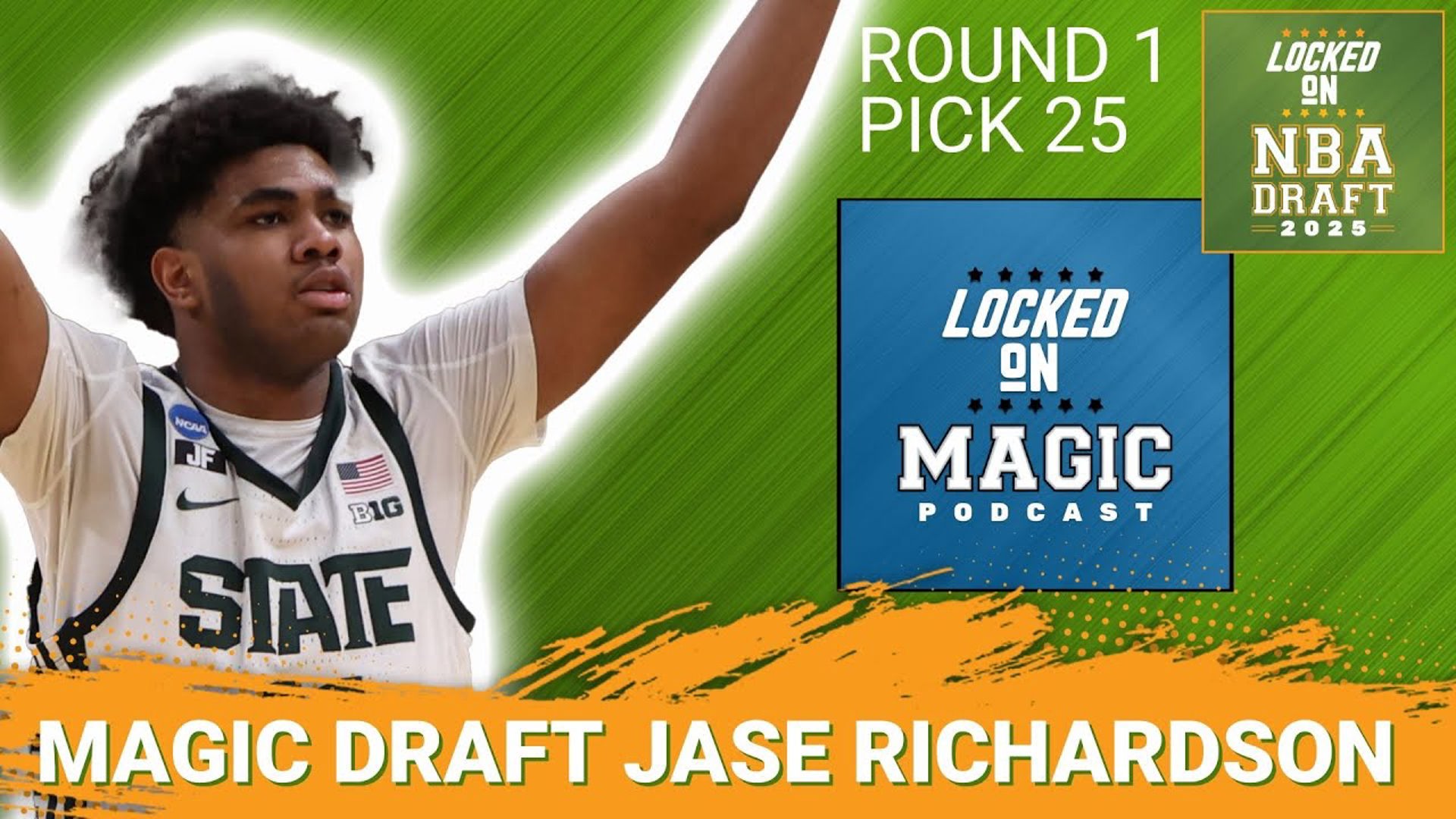 With the No. 25 Pick in the NBA Draft, the Orlando Magic select Jase Richardson.