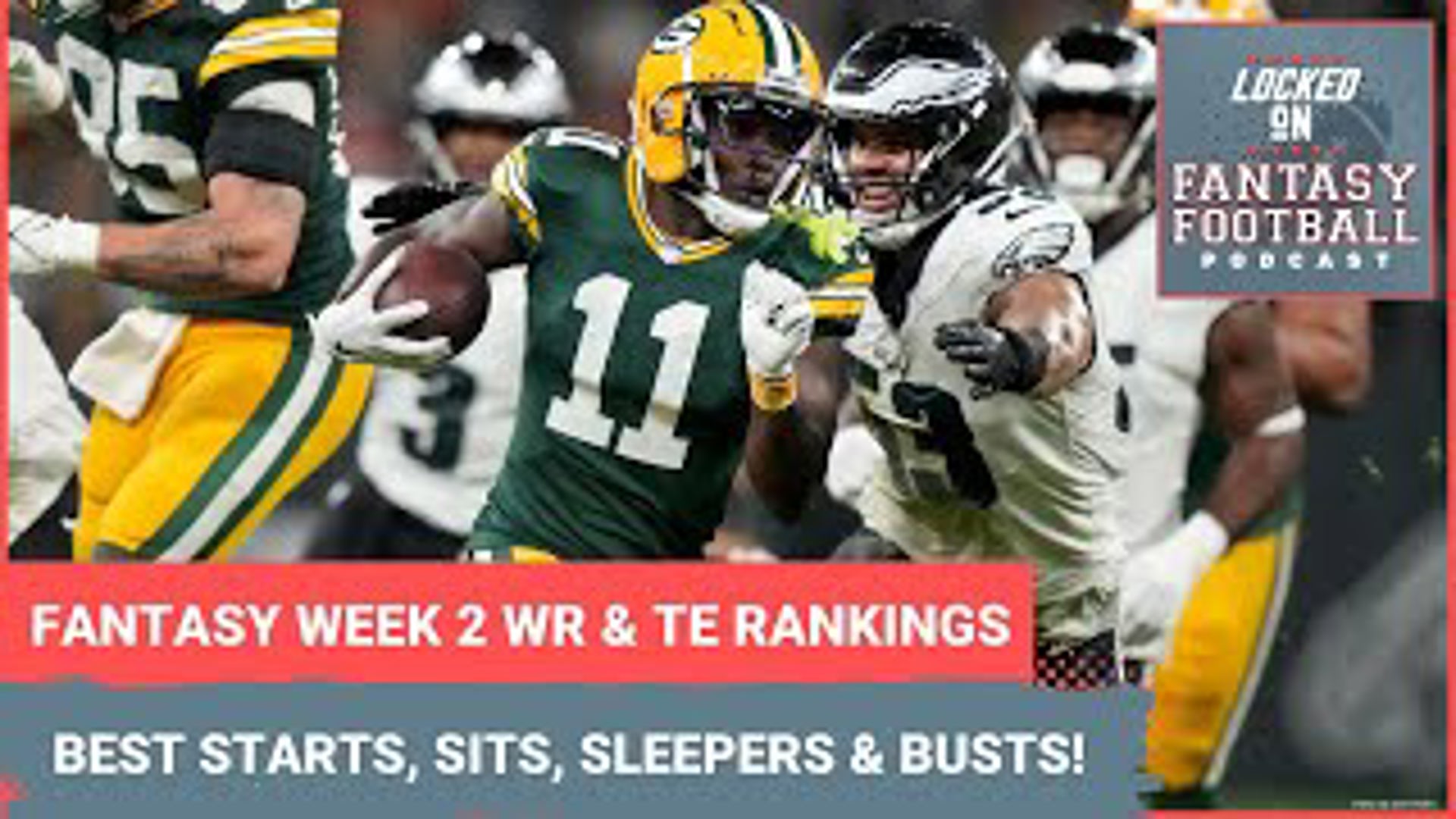 Sporting News.com's Vinnie Iyer and NFL.com's Michelle Magdziuk compare and contrast their fantasy football wide receiver and tight end rankings for Week 2.