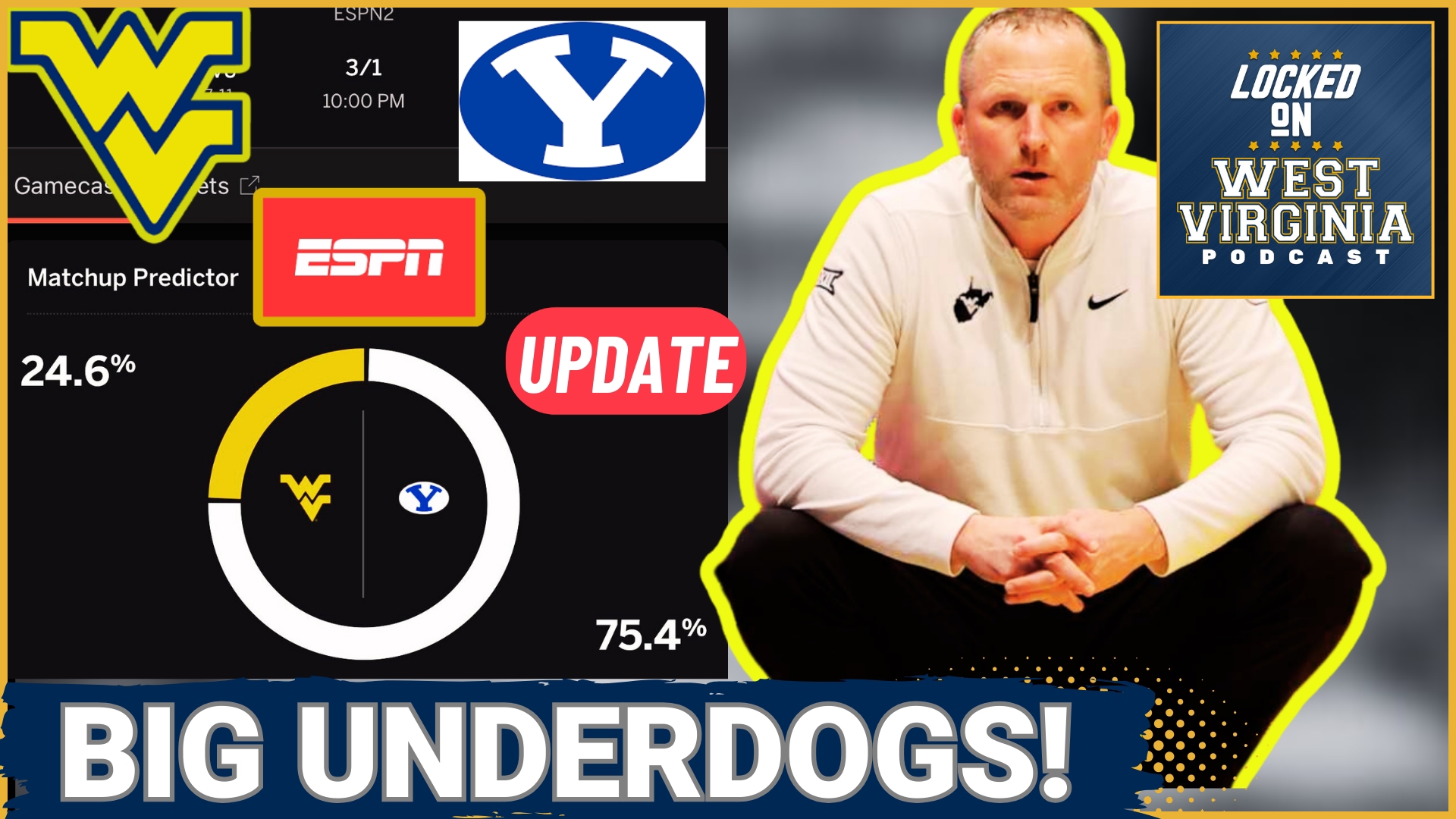 WVU faces #25 BYU in an exciting basketball showdown. With the Cougars on fire, can the Mountaineers pull off an upset and secure a big win? Find out here!