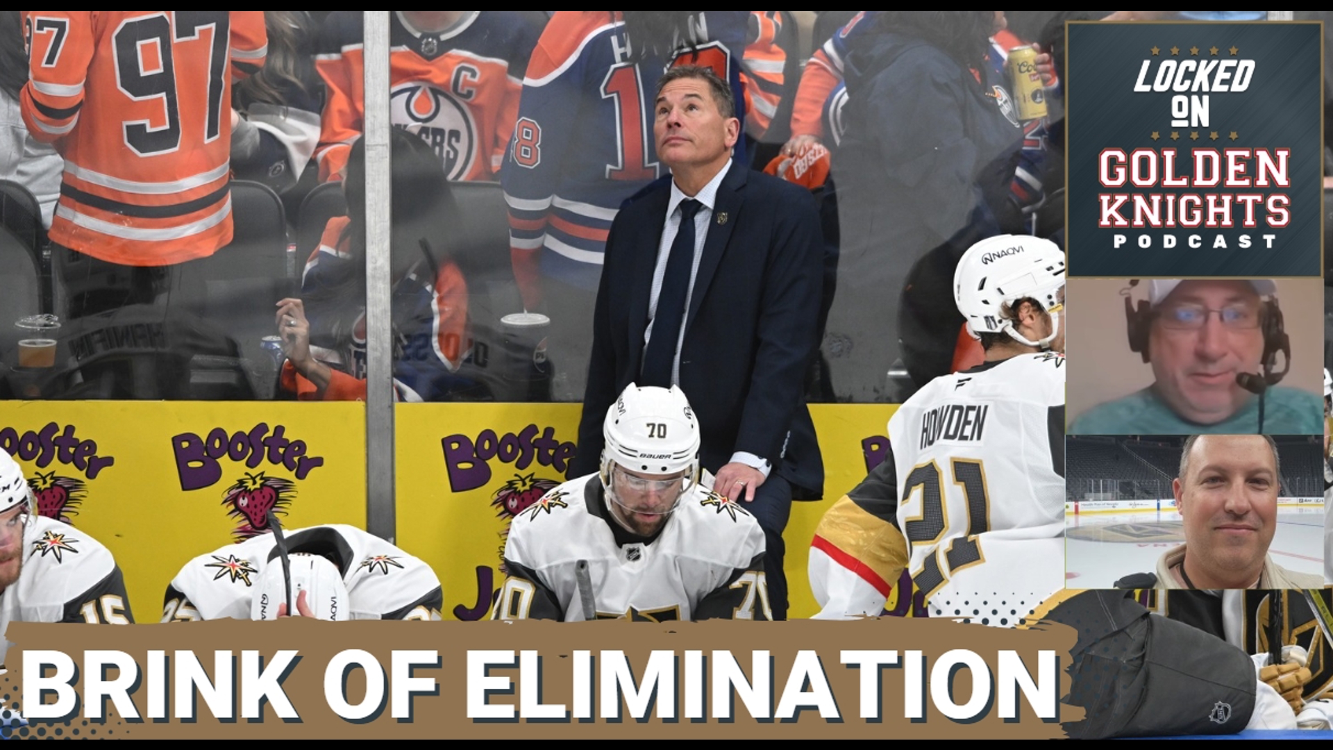 The Vegas Golden Knights are now one loss away from being eliminated from the NHL Stanley Cup Playoffs after Monday's 3-0 loss to the Edmonton Oilers