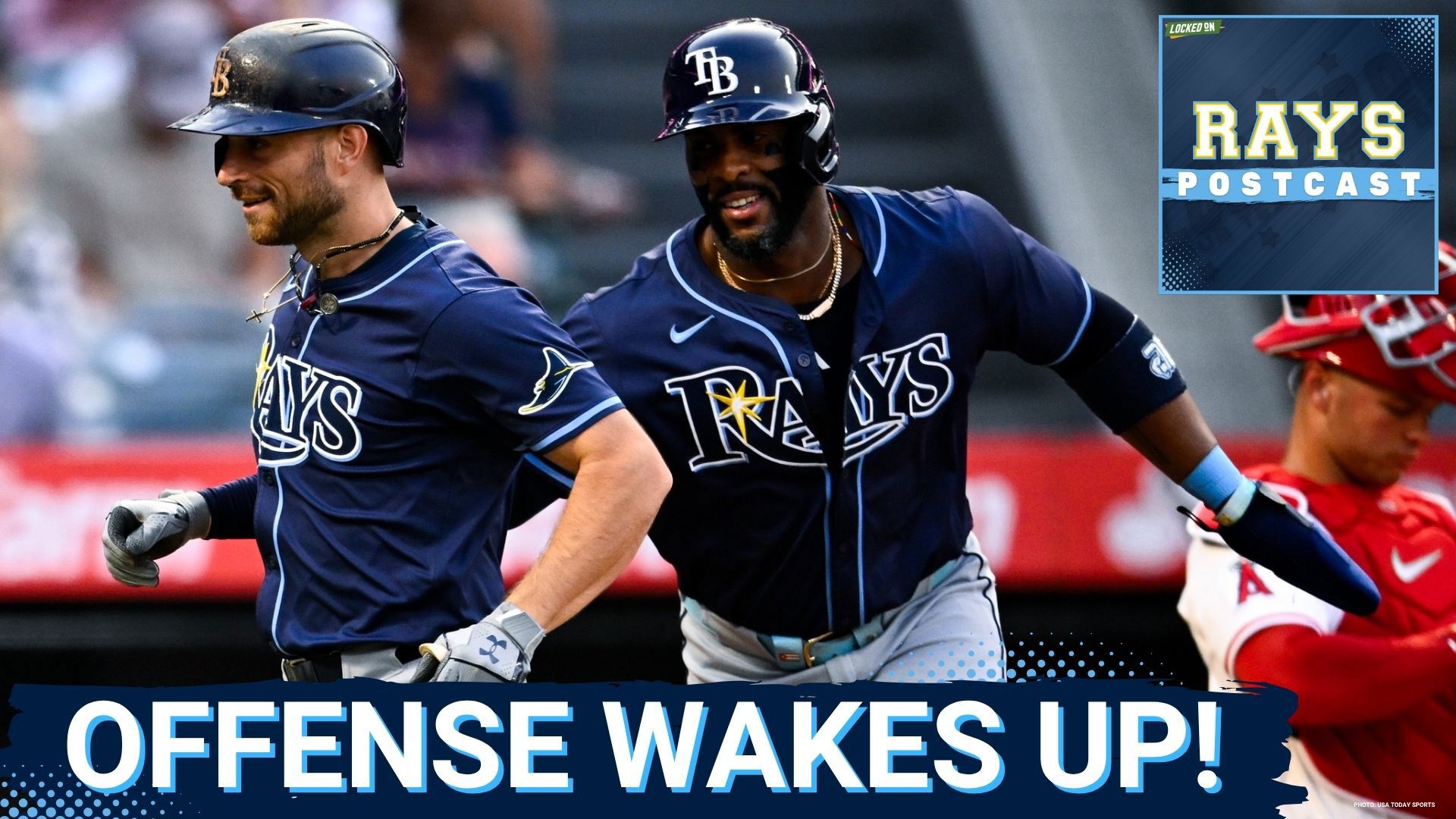 The Tampa Bay Rays win big vs the Los Angeles Angels 7-3.