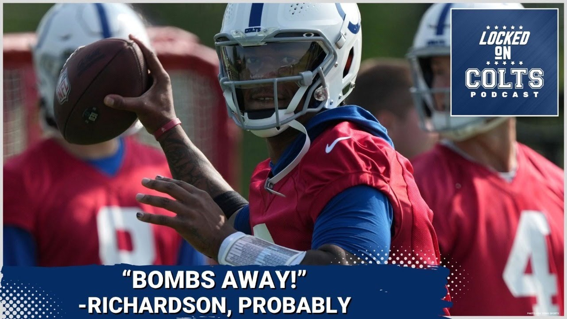 Indianapolis Colts QB Anthony Richardson made some big plays happen through the air on Day 2 of camp despite a sloppy day from the offensive front.