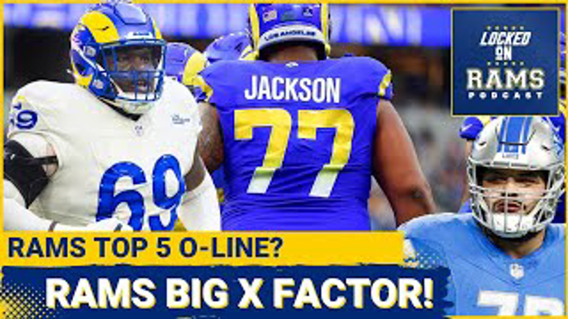 The Los Angeles Rams reinforced their offensive line in a big way this offseason. First by re-signing Kevin Dotson, and then by signing guard Jonah Jackson in FA.