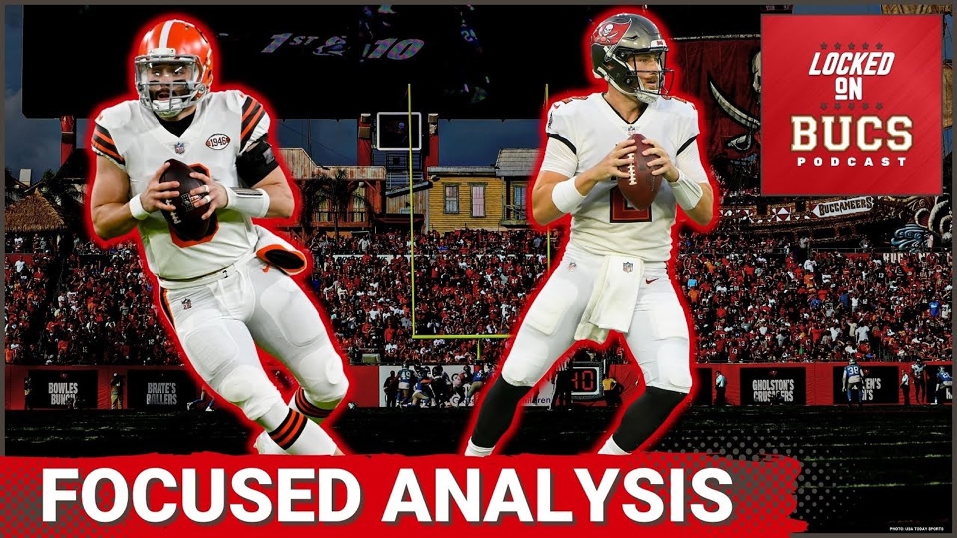 Tampa Bay Buccaneers quarterback battle analysis from Trevor Sikkema of Pro Football Focus leans toward one guy in the fight between Baker Mayfield and Kyle Trask.