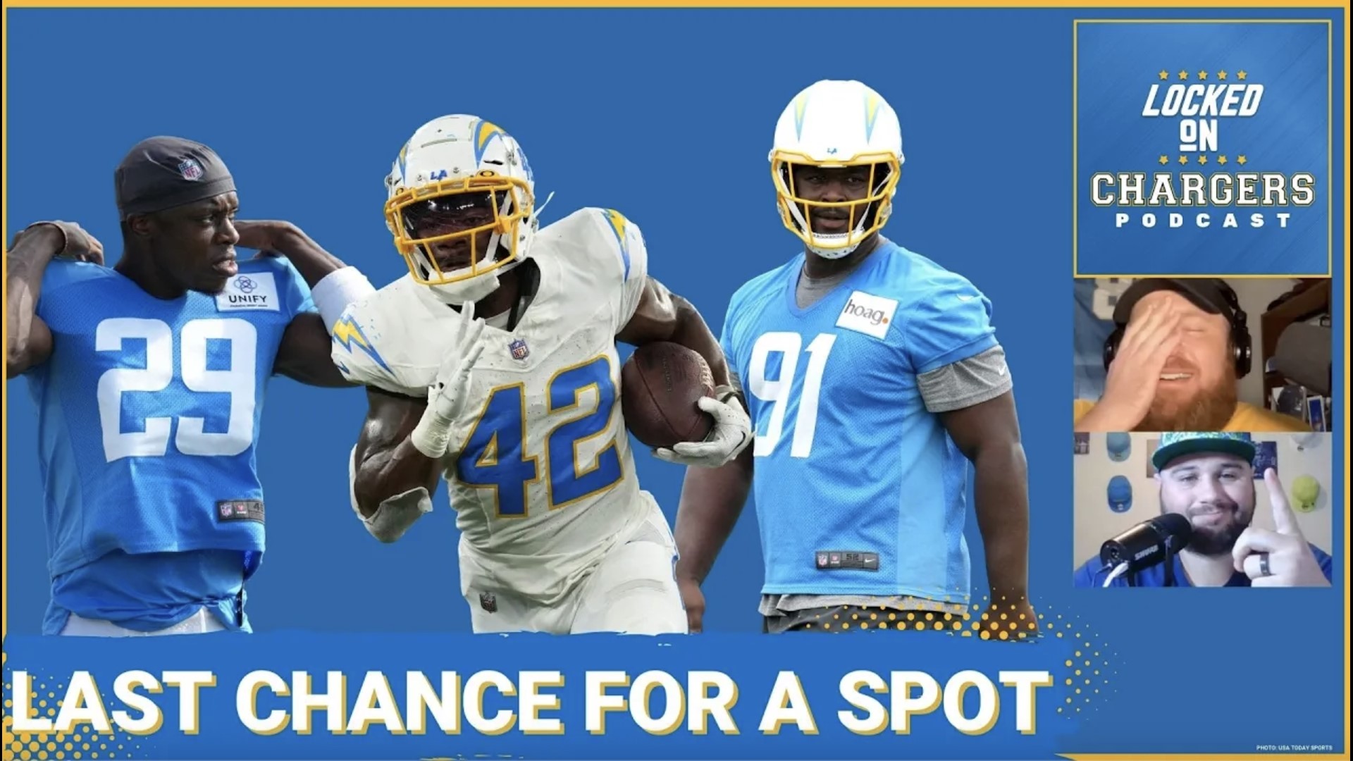 Last Chance: Several Los Angeles Chargers Players on the Bubble Heading  Into Preseason Finale