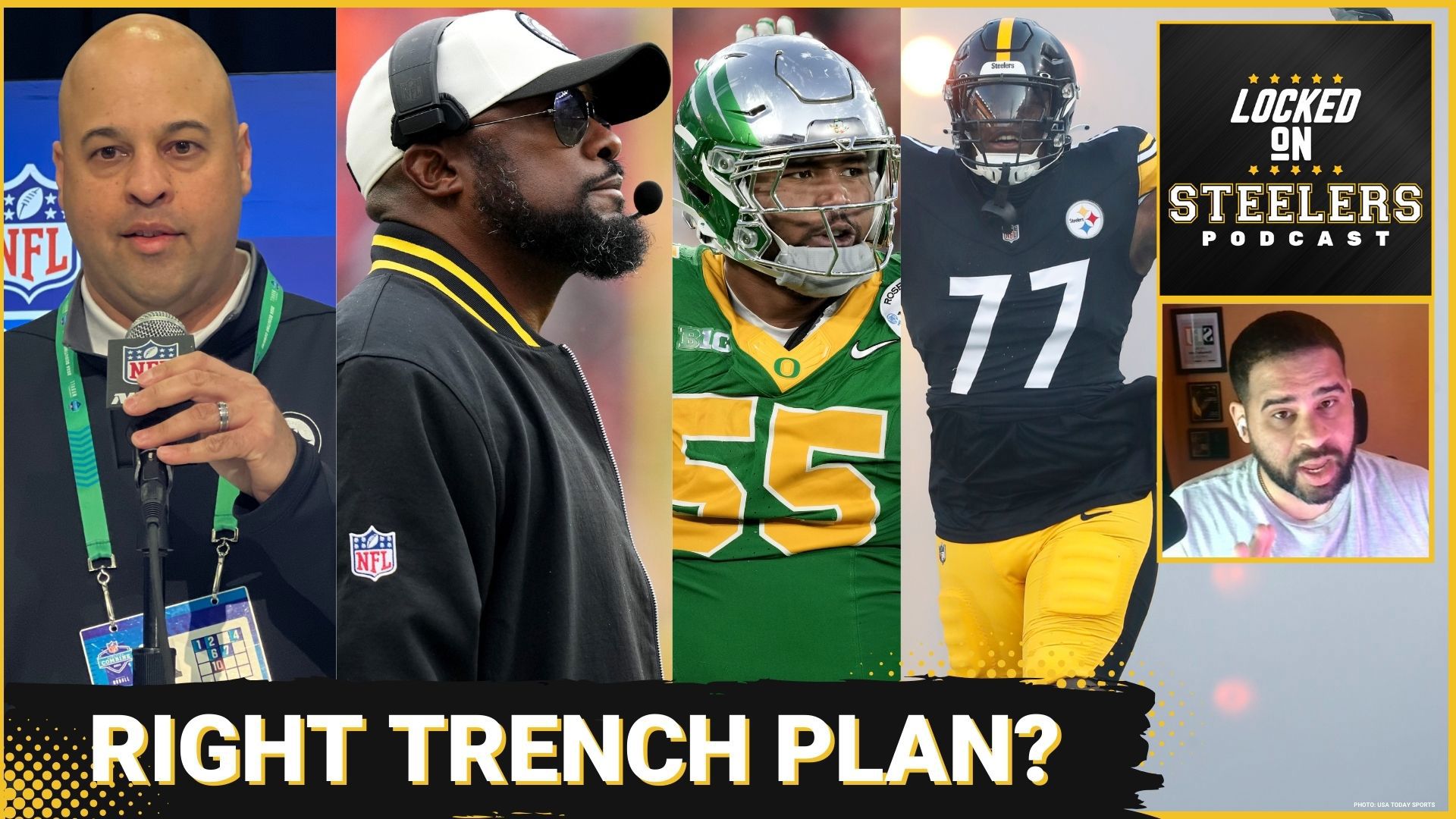 The Steelers' current roster plan is to build from the trenches out, mimicking the  Eagles. Chris Carter answers a fan question on whether that's the right plan.