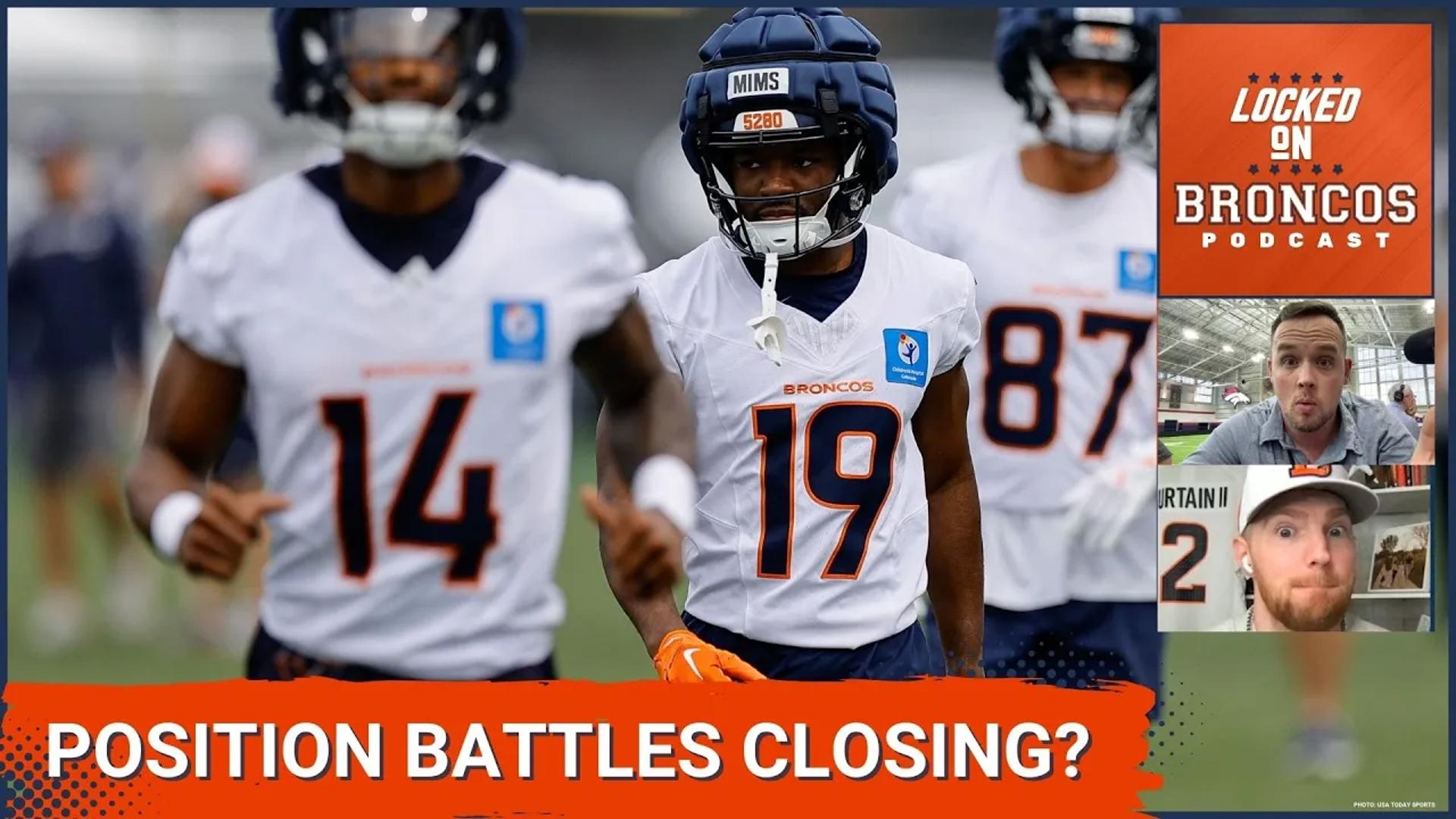 After the Denver Broncos announced Bo Nix as the team's starting quarterback, how does this news impact other position battles taking place?