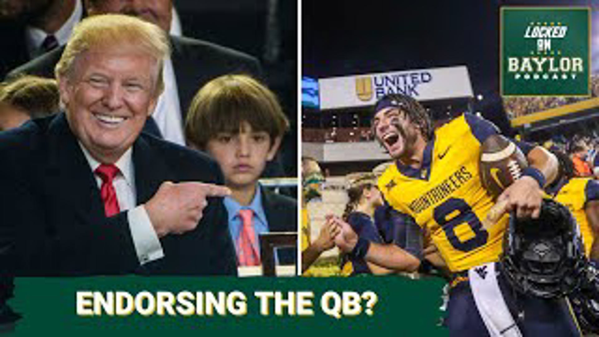 The Baylor Bears have the best QB in the matchup with the West Virginia Mountaineers, but Nicco Marchiol got a shoutout from President-Elect Donald Trump.