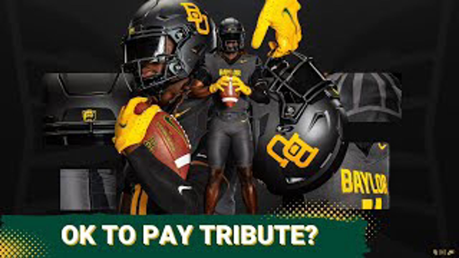 Baylor Football announced their fourth and final uniform for the 2024 team, an anthracite look reminiscent of the all-black uniforms the Bears famously wore.