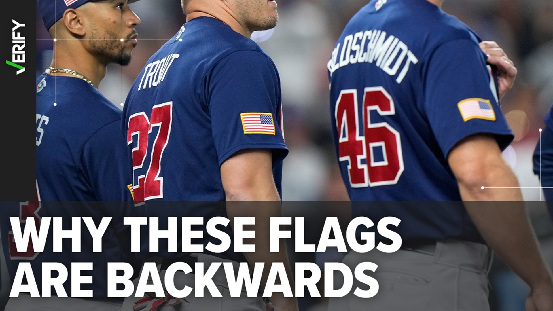 Baseball teams and U.S. military alike wear flag patches with the stars facing right, making them look flipped or reversed.