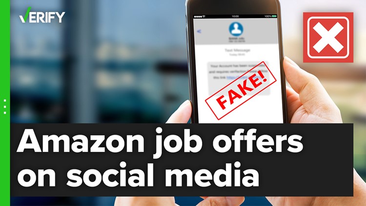Scammers are sending Amazon job offers over social media