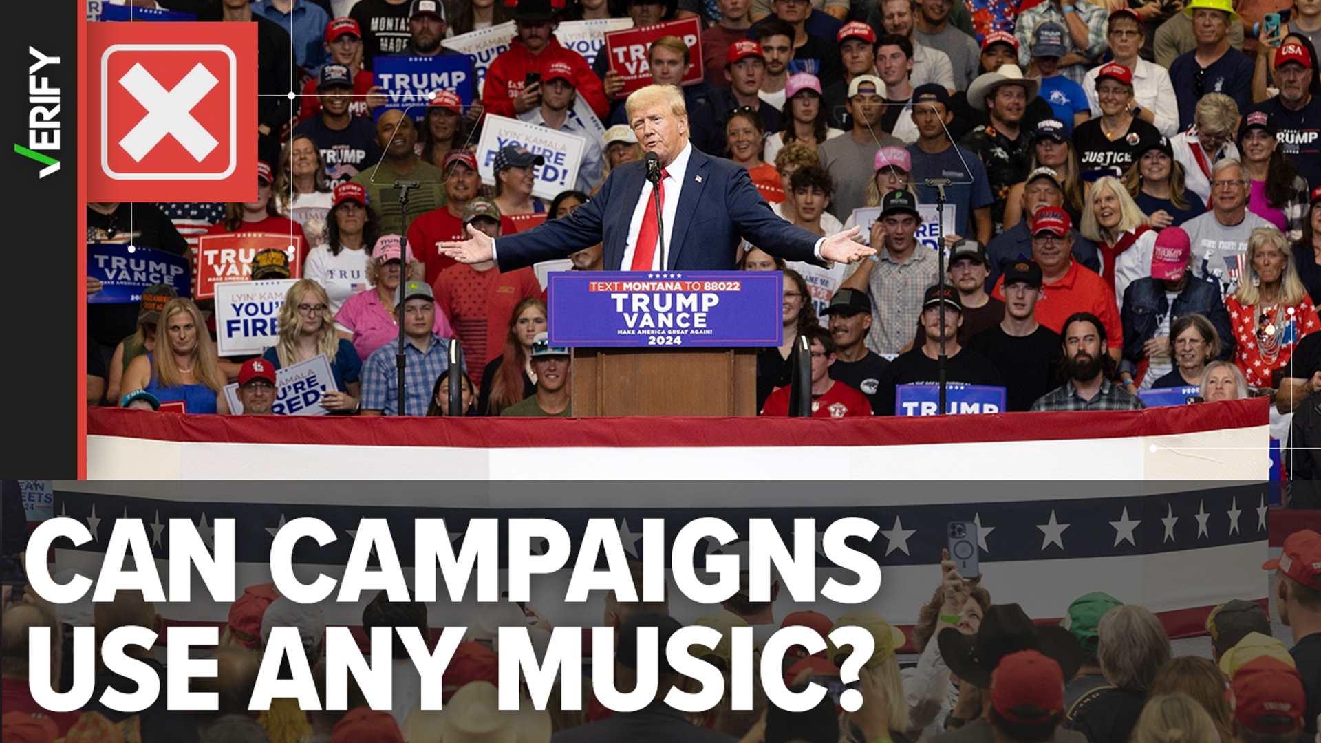 Political campaigns can face legal trouble if they play songs at campaign events without a license or artist permission.