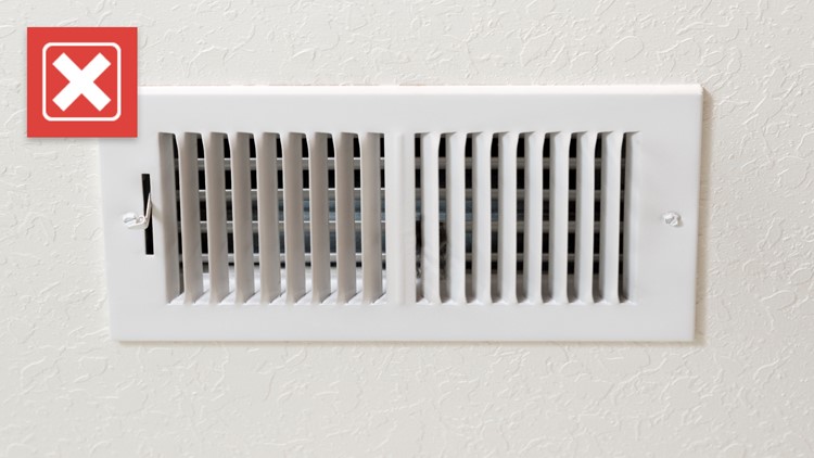 No, completely closing vents isn’t a reliable way to save money on central heating