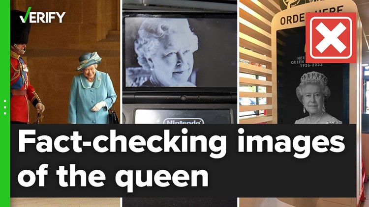 We verify if some viral images of the queen are true or false