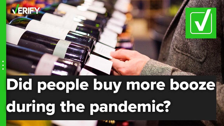Did people buy more alcohol during the beginning of the pandemic?