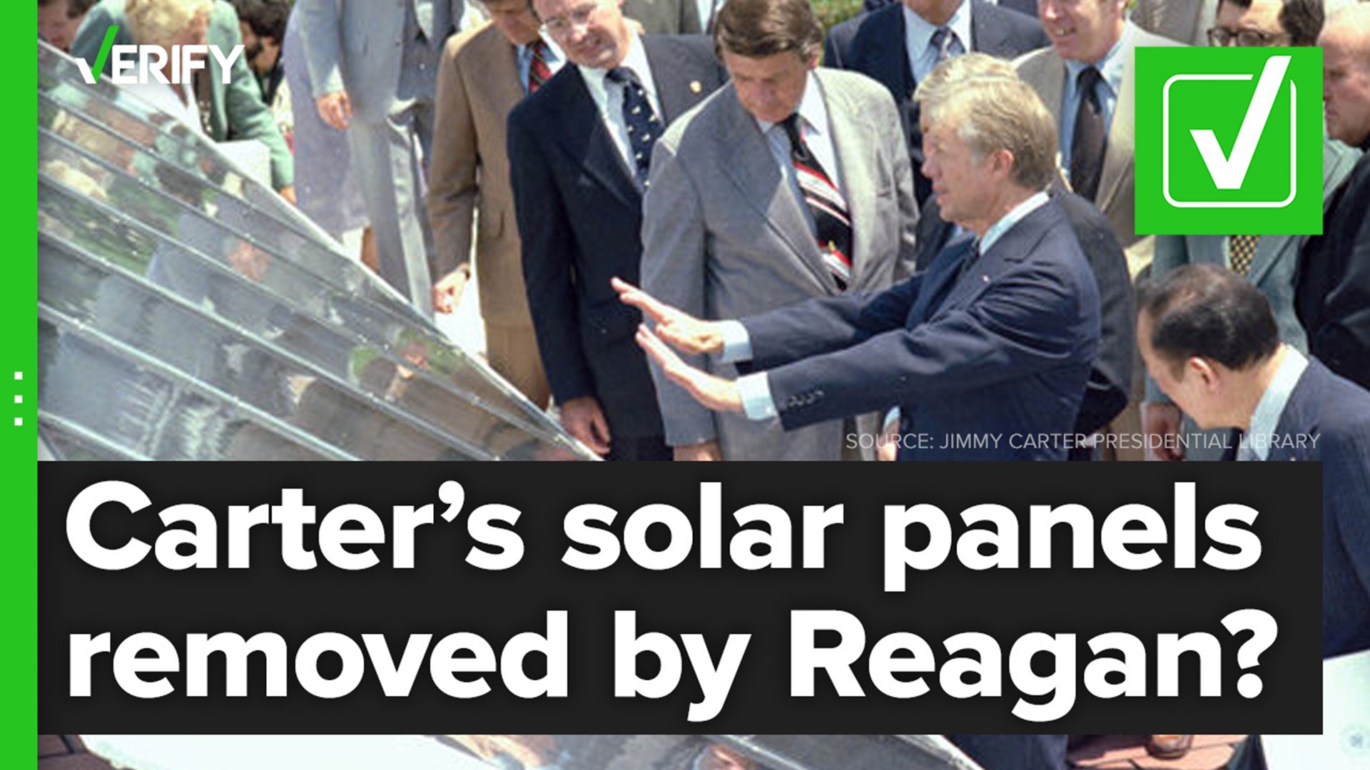 In 1979, President Jimmy Carter installed solar panels at the White House. He was the first of three presidents to do so.