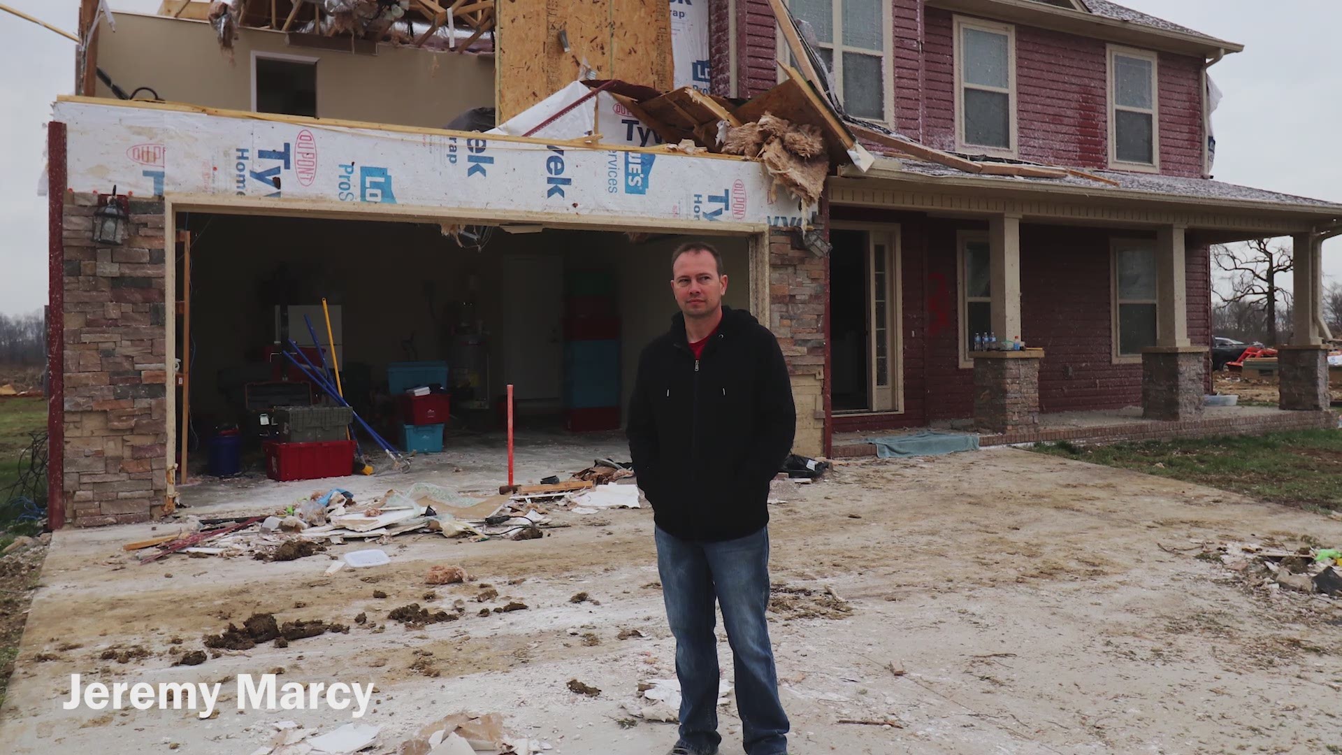 Survivor Jeremy Marcy recounts the devastation he saw in the immediate aftermath of the tornado in Cookeville.