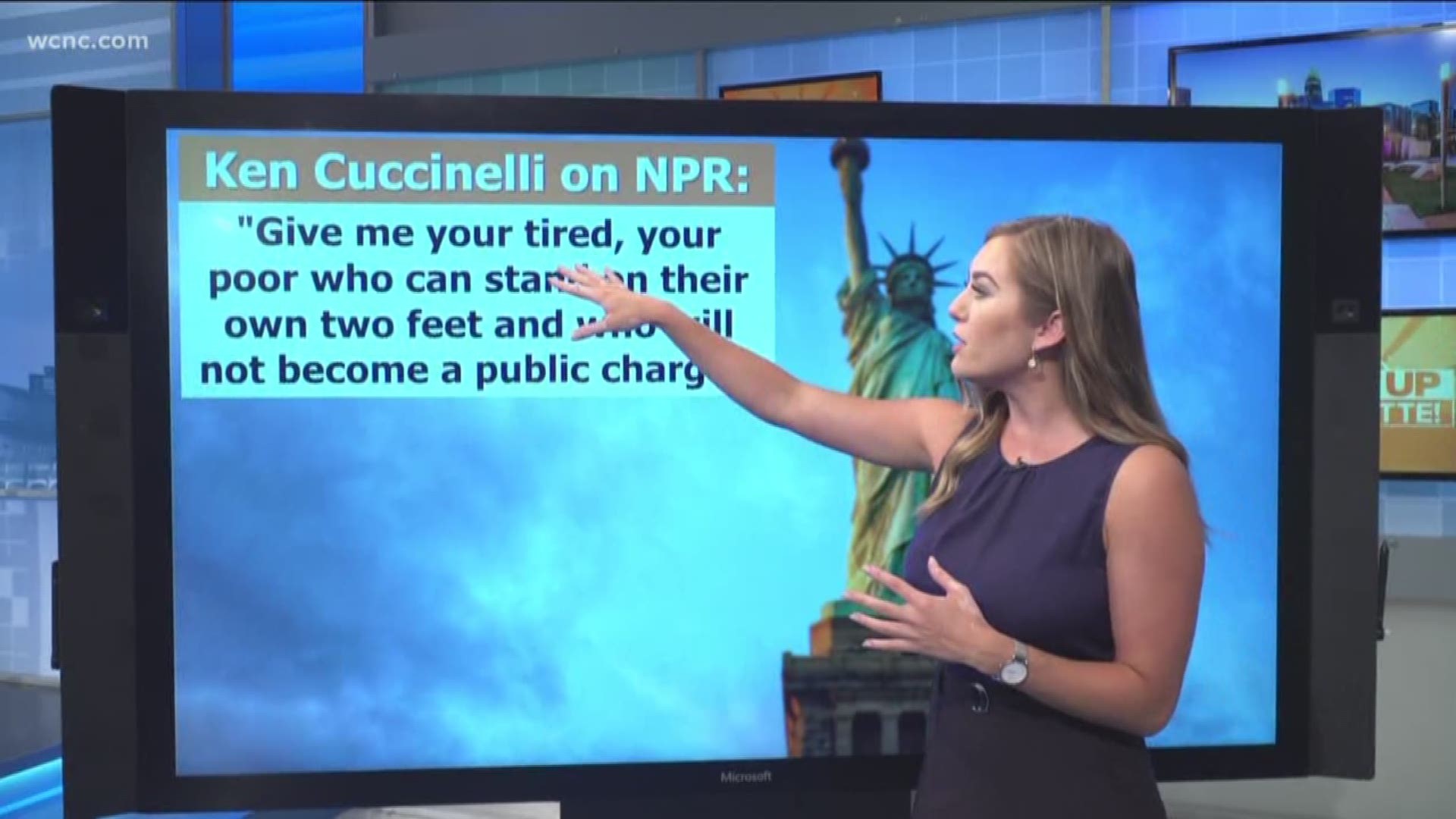 Acting U.S. Citizenship and Immigration Services Director Ken Cuccinelli went viral after he said the famed poem on the Statue of Liberty was referring mostly to immigrants coming from Europe and offered his own revised version of the sonnet.