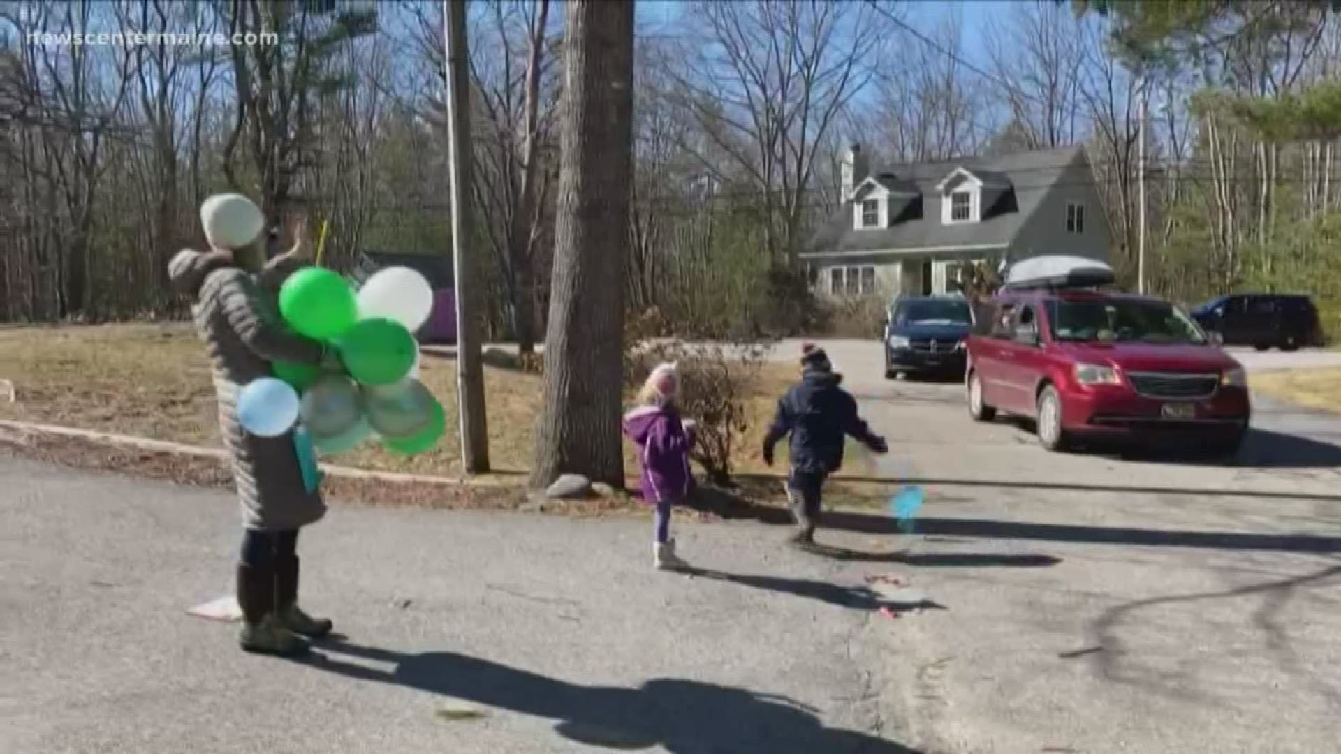 In Kennebunk, the community is coming together to help celebrate birthdays all while continuing to practice social distancing.