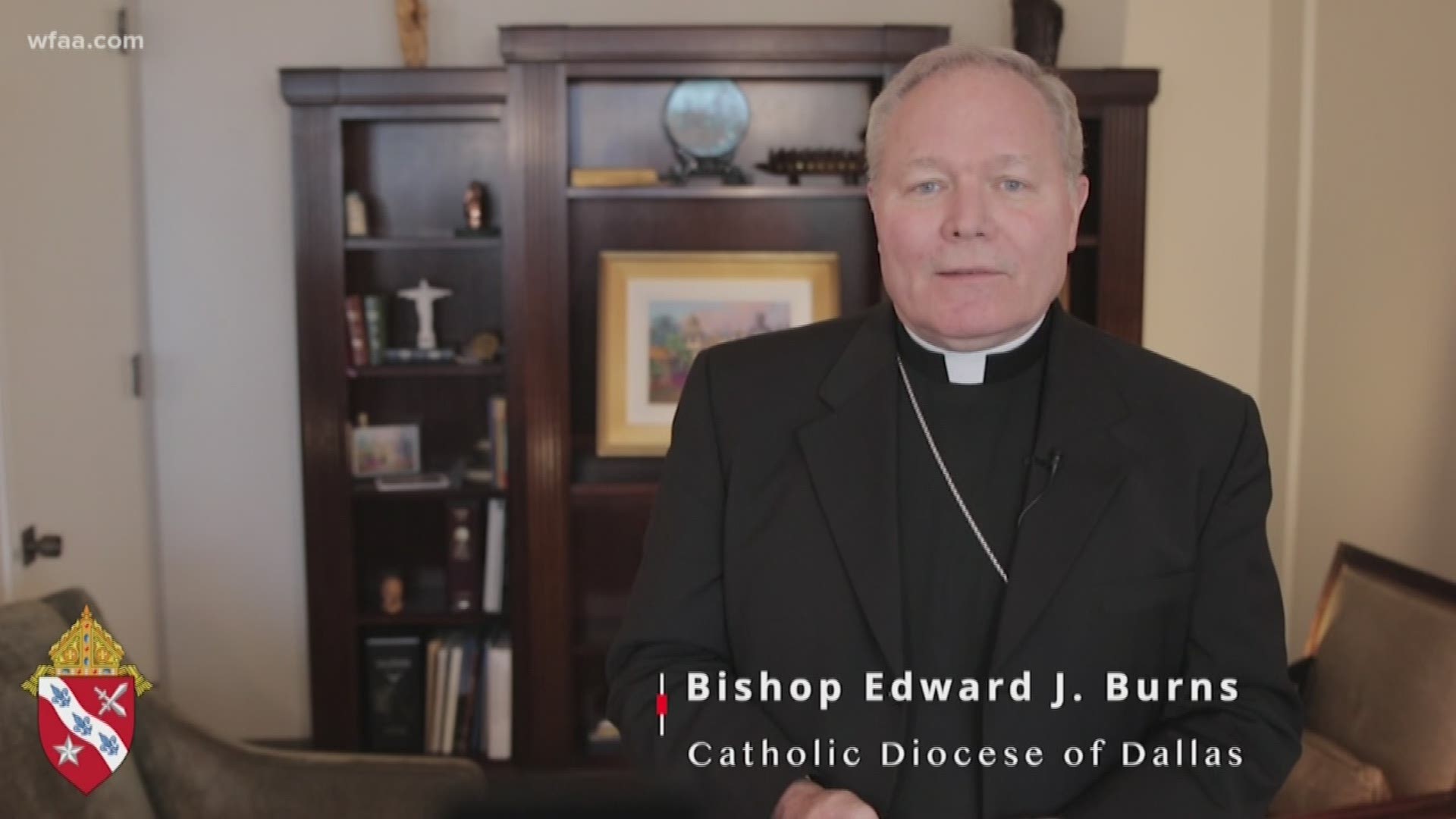 In a video posted on Twitter and a document released Friday, Bishop Edward J. Burns made a rebuttal to accusations accusing the Catholic Diocese of Dallas of withholding information as police investigate sexual abuse allegations.