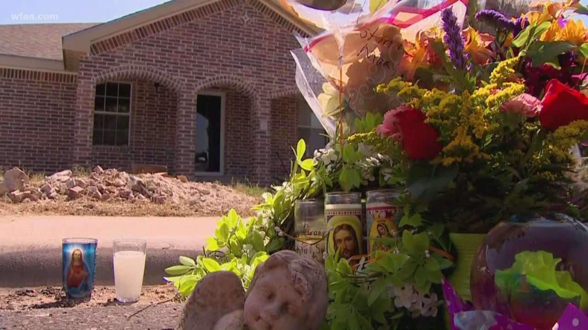 "I try to be strong." Some neighbors say returning to a routine is tough, with memorials to victims serve as a daily reminder of Saturday's active shooting incident.