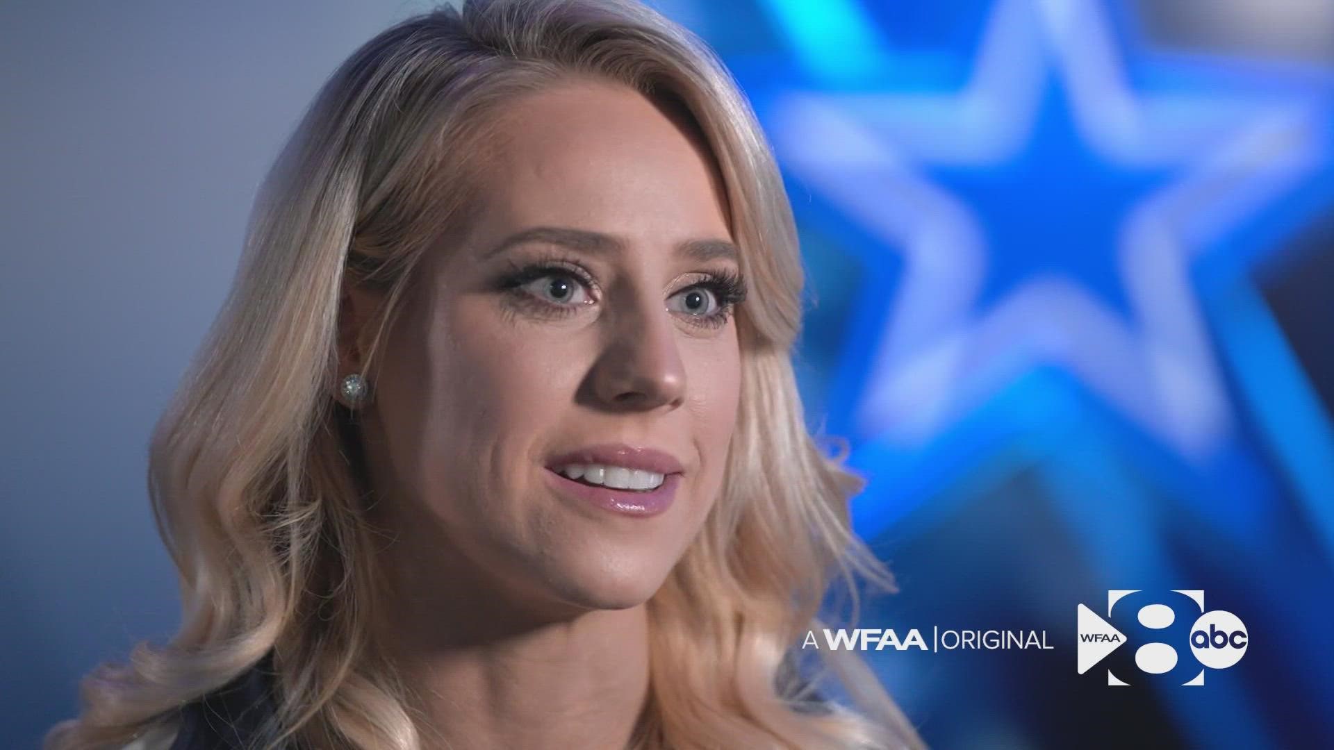 Third-degree burns forced Zhenya Kolpakova to re-learn how to walk and dance. The pain? A small price to pay to don the Dallas Cowboys Cheerleaders' uniform.