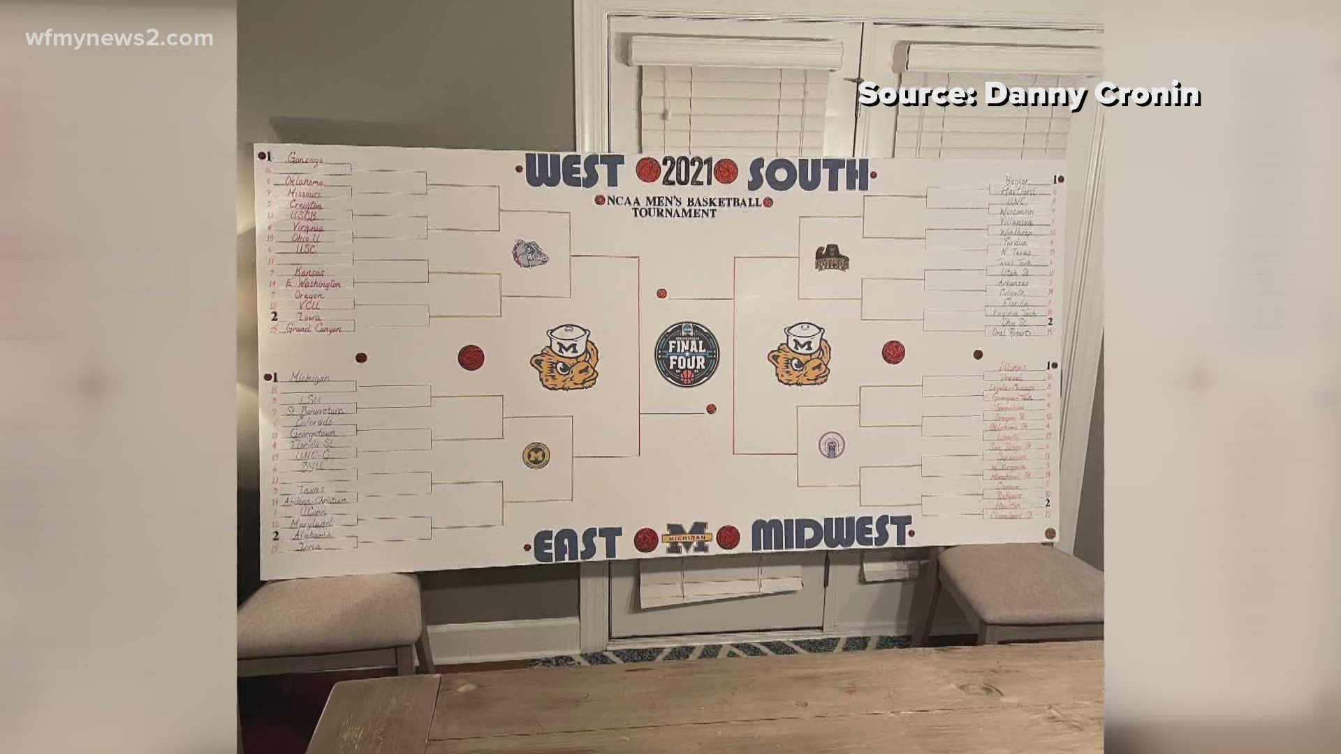 For the past 33 years, a High Point man has made a larger-than-life NCAA tournament bracket.