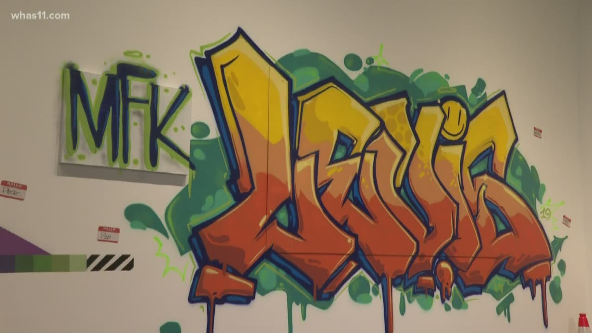 A brand new exhibit in New Albany is featuring some Louisville artists working to enlighten people about graffiti art.