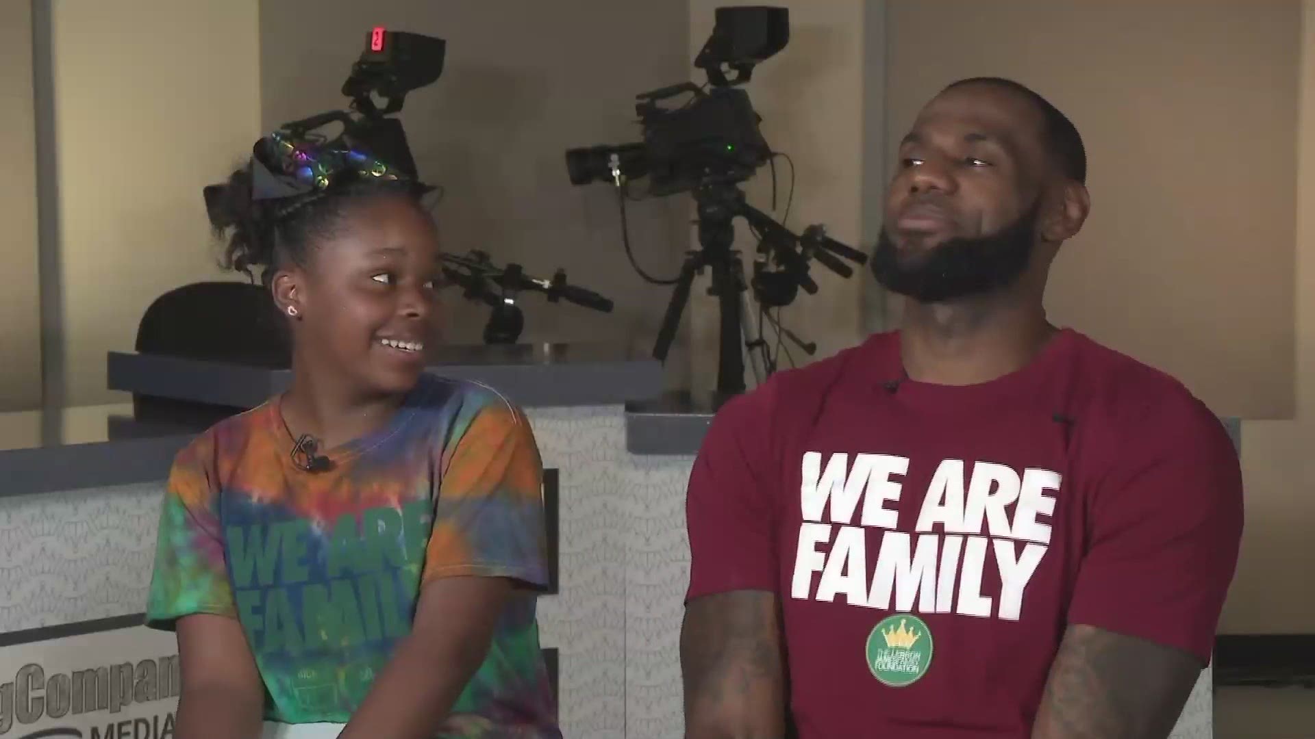 A fifth grader at the I PROMISE School got to ask LeBron three questions. When she got to the one about Swensons, King James let out a hearty chuckle.