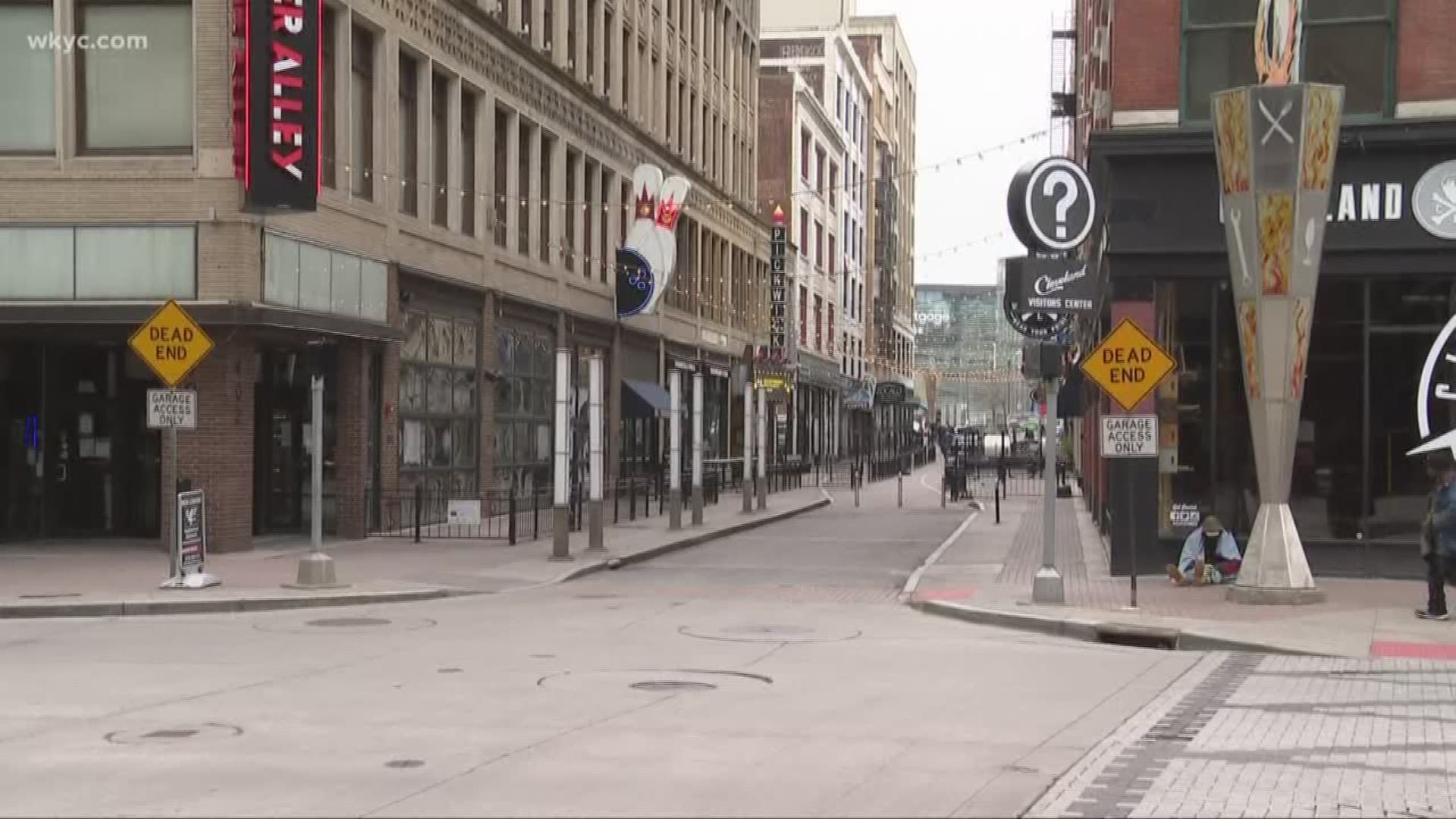 Downtown is at a virtual standstill as residents stay home. Mark Naymik reports.