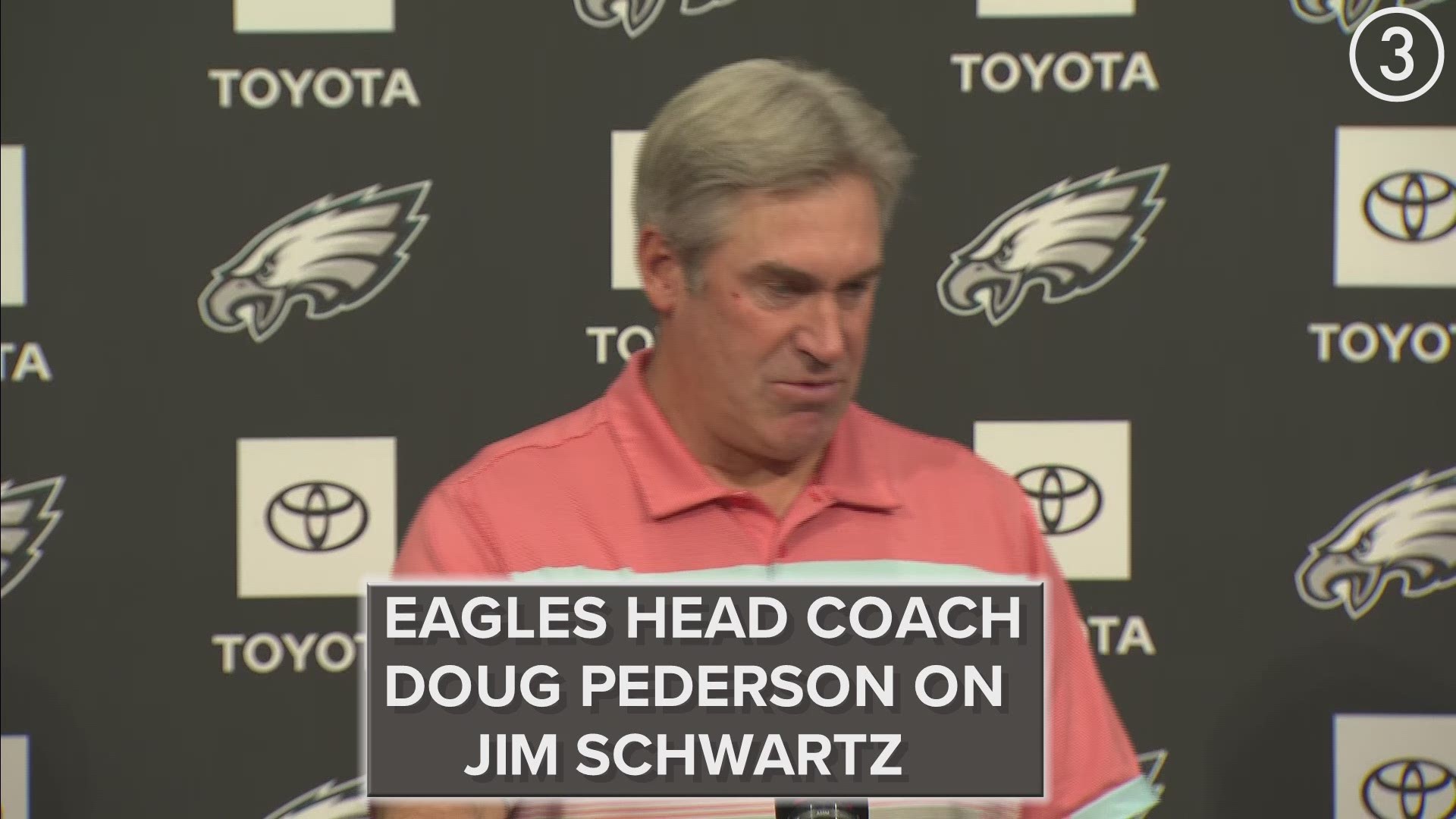 According to Ian Rapoport of the NFL Network, Eagles head coach Doug Pederson believes Jim Schwartz is a 'top candidate' for the Browns' head coaching job.