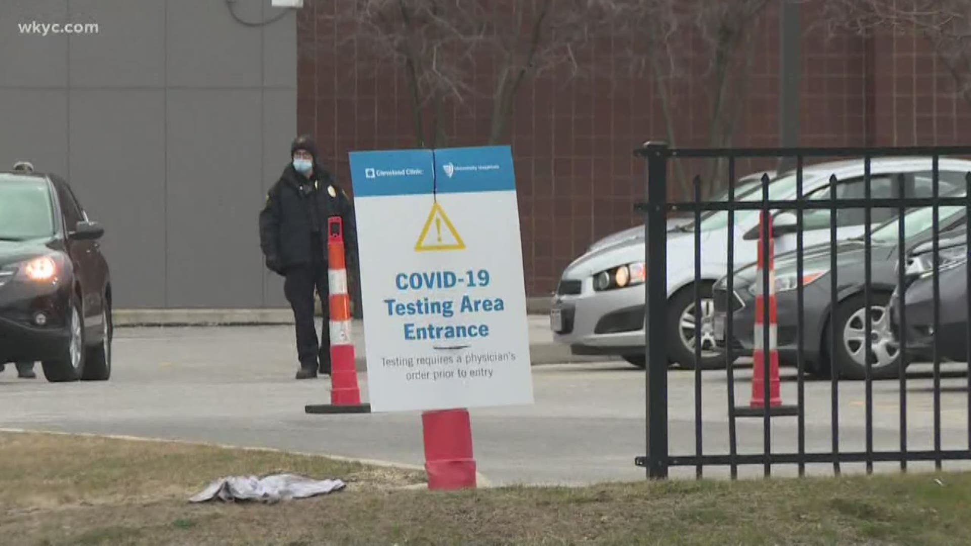 The program allows patients with a doctor's order, to drive through the parking garage at the W.O. Walker Building to get a nose or throat swap tested.