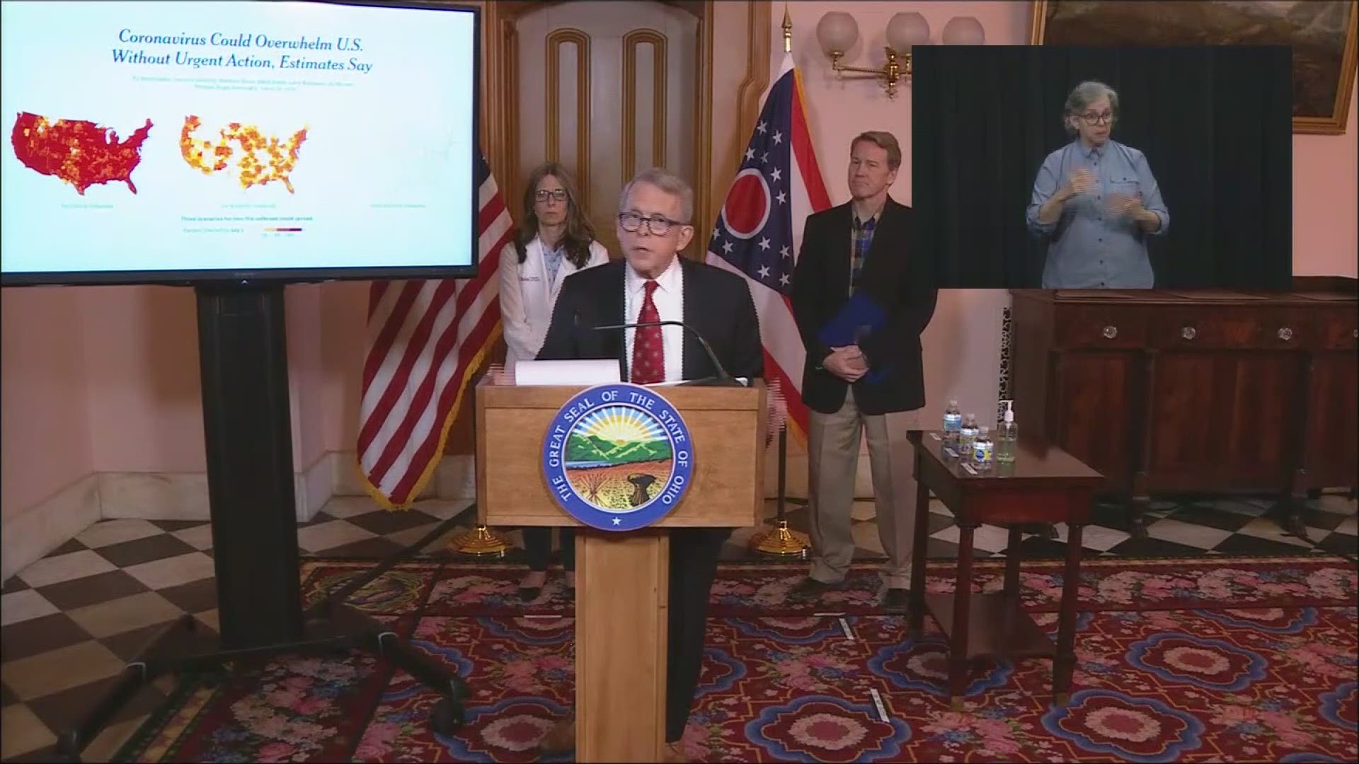 Gov. Mike DeWine offered stern warnings on Saturday. The total number of coronavirus cases in Ohio is now up to 247, with three deaths.