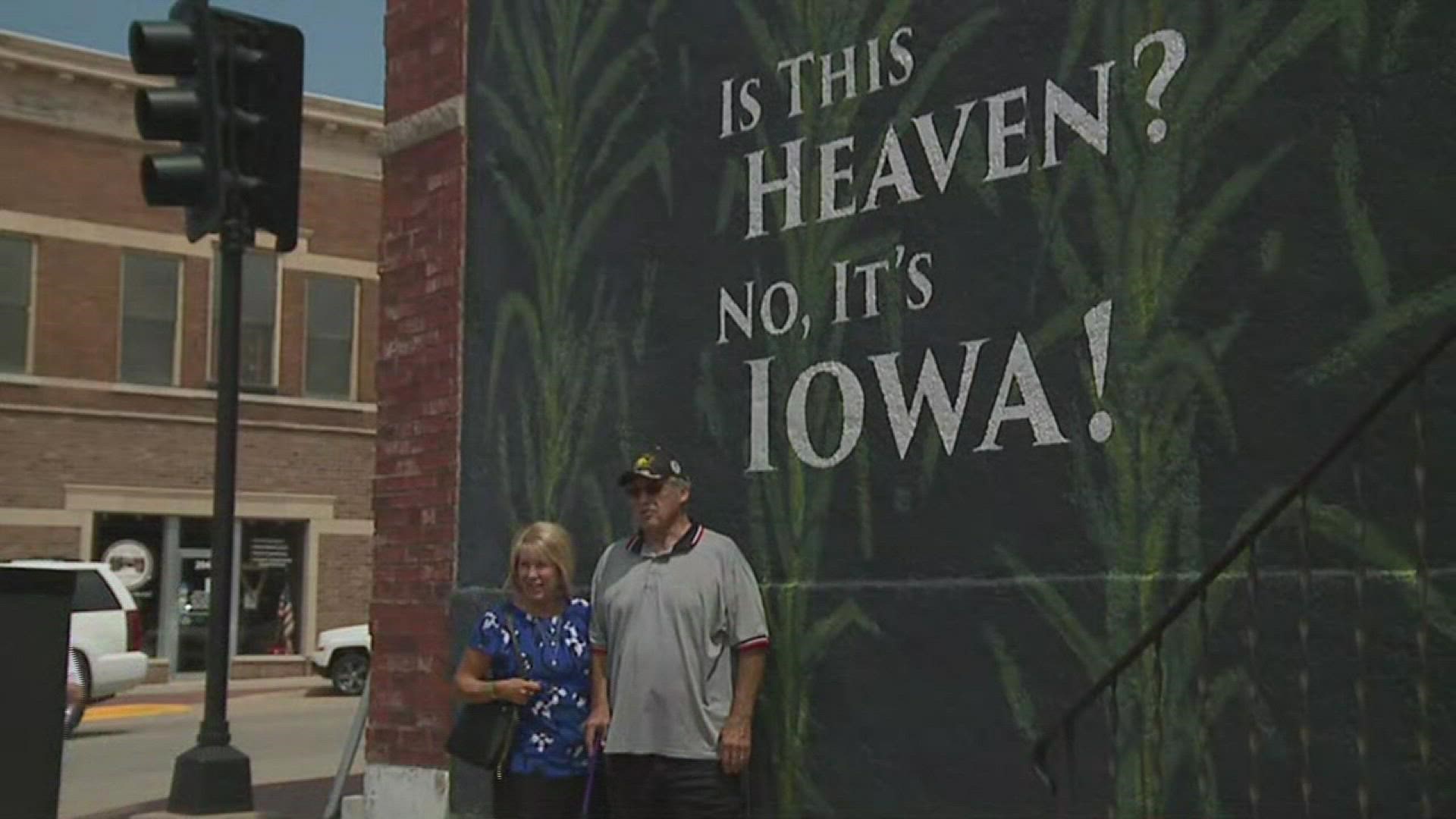 Fans spent the entire day exploring Dyersville before heading for the stadium